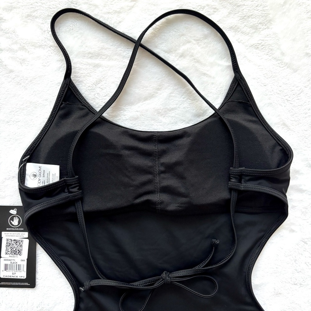 BODY GLOVE Smoothies Cadence Black One Piece Swimsuit--NWT--S - Picture 7 of 14